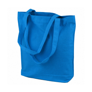 Sac fourre-tout en coton 100% réutilisable, design simple, léger et réutilisable, couleur unie, style épuré - Product Image 1