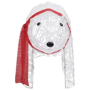 Décoration lumineuse de Noël en acrylique en forme d'ours avec 45 LED, dimensions 28"x7.9"x15" pour une décoration festive de la maison - Product Image 6