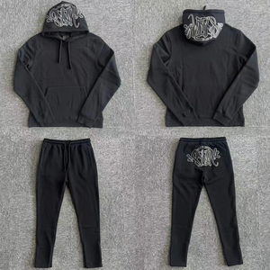 Conjunto Deportivo Unisex con Capucha, Sudadera y Pantalones Largos de Algodón, Estampado de Letras, Ropa Casual de Otoño - Product Image 5
