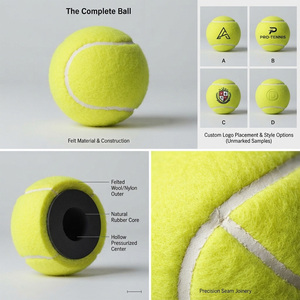 Juego de Pelotas de Tenis Coloridas, Rojas, Amarillas, Azules y Verdes, de Fieltro Resistente, Aprobadas por la ITF, 65 mm de Diámetro, 58 g de Peso, Portátiles, para Juguetes de Mascotas - Product Image 5