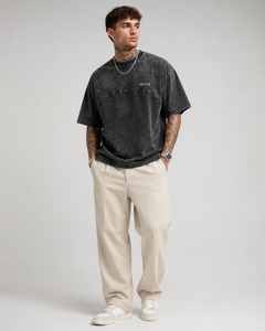 Camiseta de Algodón Lisa para Hombre, Talla Grande, Cuello Redondo, Corte Regular, Transpirable, Ecológica, Antiarrugas, Precio al por Mayor 2026 - Product Image 1