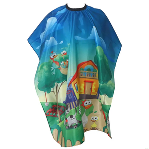 Saaqaans Enterprises Cape de Coiffure pour Enfants Imprimé Animal Confortable Écologique Durable Imperméable Polyester Unisexe Réglable - Product Image 1