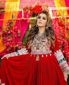 Vestidos Afganos Étnicos Kuchi Hechos a Mano, Transpirables, Bordados, para Mujer, Vestidos Largos Pashtun, Trajes de Kabul - Product Image 3