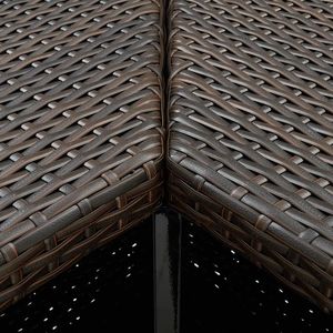 39.4 marrone "x 19.7" x 41.3 "tavolo da Bar ad angolo in materiale Rattan - Product Image 5