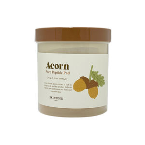 [SKINFOOD ACORN PORE PEPTIDE PAD] Soins de la peau coréens, cosmétiques coréens, sans cruauté, tampons tonifiants, acné, anti-âge, peptides - Product Image 1