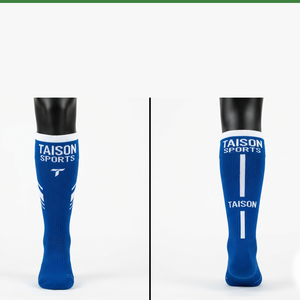 Chaussettes de lacrosse haut de gamme 200 GSM en laine/élasthanne, vert néon gris, tricotées, avec logo personnalisé, pour sports d'équipe, écologiques, pour hommes, séchage rapide, respirantes - Product Image 4