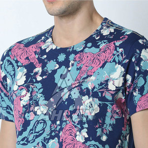 Camiseta de sublimación de material sólido personalizada en oferta, camiseta de sublimación de algodón y poliéster con MOQ bajo - Product Image 5