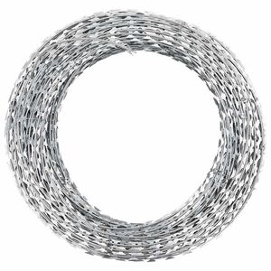 Alambre de Contrafuerte de Acero Galvanizado BTO-22, Alambre de Contrafuerte en Espiral de 492.1'' para Seguridad - Product Image 1
