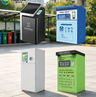 Distributeur automatique de recyclage facile à nettoyer pour lieux publics