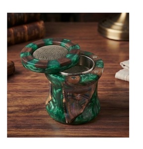 Pearl Look Sandalwood Incense Burner with Metal Filter & Wooden Lid-Aromatherapy <b>Diffuser</b> for <b>Lavender</b> Fragrances Desktop Decor - Product Image 3