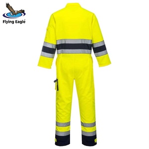 Overoles de Seguridad de Algodón Resistentes, Antiestáticos, Transpirables, Impermeables y Reflectantes, Uniformes de Trabajo Industrial - Product Image 4