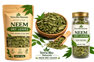 Hojas Secas de Neem Indio Terra Bio (Corte para Té) Más Vendidas de Tamil Nadu - 18 Meses de Vida Útil para Extracto Herbal y Preparación de Té - Product Image 5