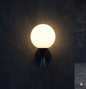 Metal+ Glass <b>LED</b> Outdoor Button Control IP20 AC 120V Lumetal Vietnam New Top 3000K (Warm White) Wall Lamp - Product Image 3