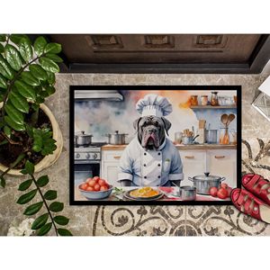 Nouveau napolitain Mastiff Chef paillasson antidérapant lavable Low Pile 18H X 27W intérieur extérieur tapis d'entrée pour porte d'entrée - Product Image 3