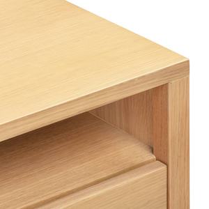 Table de chevet moderne minimaliste en teck massif avec 1 tiroir à fermeture douce, OEM ODM, commande en gros, fournisseur d'exportation de meubles de chambre - Product Image 4