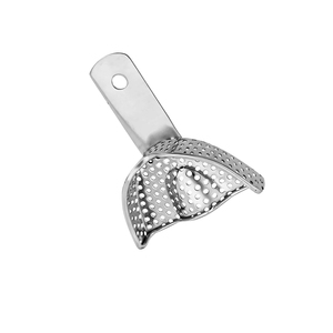 Bandejas de Impresión Reutilizables de Acero Inoxidable Profesionales, Instrumentos Dentales de Grado Médico, Esterilización a Alta Temperatura, CE - Product Image 1