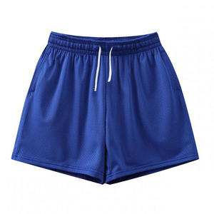 Shorts amples d'été unisexe personnalisables avec logo, double couche, style américain, en coton respirant et maille - Product Image 6