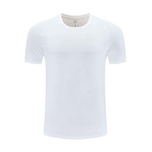 เสื้อยืดคอกลมแขนสั้นสีพื้นสำหรับผู้ชายรุ่นใหม่ ฤดูร้อน สีขาว ขายส่งจากโรงงาน - Product Image 3