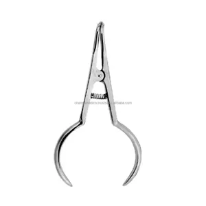 Alicate de separação ortodôntico para elásticos e separadores, instrumento de cirurgia dentária de uso em aço inoxidável de 16 cm