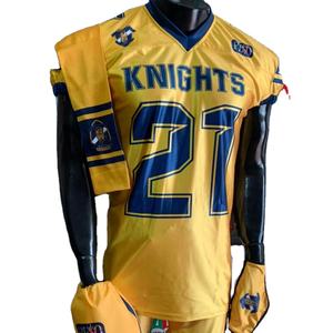 Maillot de football américain réel de bonne qualité pantalon de sublimation extensible respirant court grande taille broderie faite au Pakistan - Product Image 1