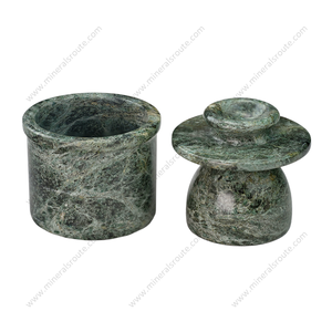 Modern Luxury Natural Stone Jungle Green Marble <b>Butter</b> Keeper Handmade Kitchen Decor Jungle Green Marble <b>Butter</b> Keeper - Product Image 4