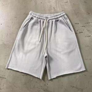 Pantalones Cortos de Algodón con Lavado Ácido Vintage para Hombre, Estilo Jogger, Cintura Media, con Estampado DTG - Product Image 5