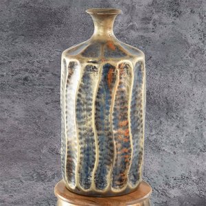 Worldwide Exporter Selling Semi Shine Antique Brass Handcrafted Metal <b>Gold</b> Long Flower <b>Vase</b> for Home Decor at Excellent Price - Product Image 1