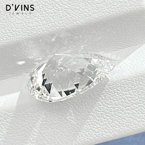 เพชร D'vins Jewels 1 กะรัต 1.5 กะรัต 2 กะรัต 2.5 กะรัต 3 กะรัต 4 กะรัต 5 กะรัต รูปทรงลูกแพร์ เจียระไนแฟนซี เพชรเพาะเลี้ยงในห้องปฏิบัติการ สี D ซูราต์ DJ 456 สำหรับทำเครื่องประดับ - Product Image 6