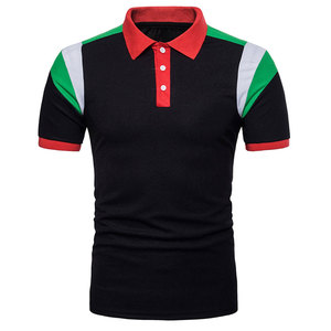 เสื้อกอล์ฟผู้ชาย OEM โลโก้แบรนด์  ไซส์ใหญ่ ผ้าฝ้าย 100% แขนสั้น สำหรับฤดูร้อน เสื้อโปโล สีพื้น ผ้าแคนวาส พิมพ์ลาย - Product Image 4