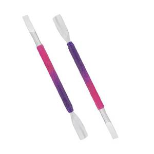 Ensemble d'outils pousse-ongles chirurgicaux Morje à double tête en acier inoxydable avec manche dégradé rose pour manucure (double usage) - Product Image 2