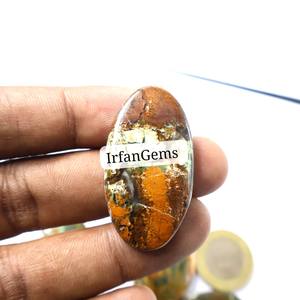 Haute qualité à la main Irfan gemmes Madagascar chrysoprase cristal Quartz naturel pierre précieuse coupe ovale 20-40mm fabrication de bijoux - Product Image 1