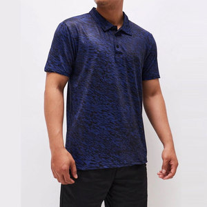 Polo Premium Azul Marino Melange - Camiseta Deportiva Transpirable - Fabricante de Ropa Personalizada Directo de Fábrica Sialkot - Product Image 2