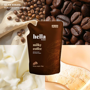 Coffee Salt <b>Body</b> <b>Scrub</b> with Vitamin E & Coconut Fragrance for Exfoliating Dark Spot Care Powder - Product Image 3