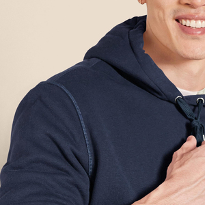High Quality Cotton Oversize Hoodie Streetwear Thick Fleece <b>Drop</b> Shoulder Plain Blank Custom Men Hoodies New Stlye 2026 - Product Image 6