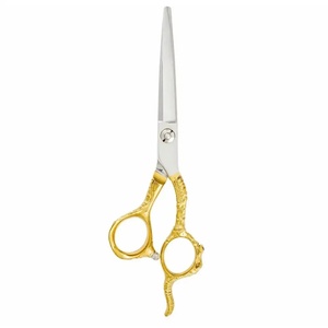 Professional Stainless Steel Hair Scissors Sharp Tip Long Handle Right Handed Salon Use - Product Image 6