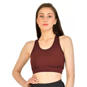 ชุดออกกำลังกายสีและโลโก้ตามสั่งสำหรับผู้หญิง บราออกกำลังกายแบบซัพพอร์ตเบาๆ สำหรับพิลาทิส ยิม และกิจกรรมกีฬา - Product Image 6