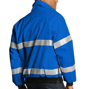 Chaqueta de Seguridad de Alta Visibilidad Personalizada con Cierre Reflectante para Trabajos de Construcción, Control de Tráfico y Equipos Industriales - Product Image 6