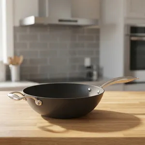 Most Selling Nitrile Series Non Stick <b>Cast</b> Iron Frypan 24cm for Gas and Induction Everyday Kitchen Cooking Use - Product Image 4