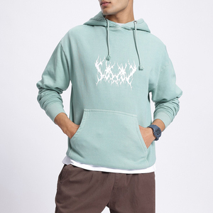 New Solid Color 100% Cotton Winter Breathable Comfortable <b>Workout</b> Gym Moisture-Wicking Durable Long-Lasting Men <b>Hoodies</b> - Product Image 1