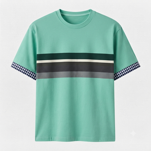 Fabricants de t-shirts OEM, prix de gros bon marché, 100% coton tricoté, 200 grammes, t-shirts vierges personnalisés avec logo imprimé pour hommes - Product Image 4