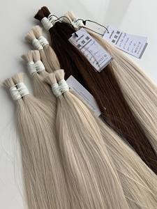 Precio al por mayor Extensiones de cabello a granel Cabello virgen vietnamita Double Drown 100 gramos Colores claros 22 pulgadas - Product Image 3