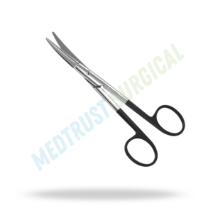 กรรไกรผ่าตัดแบบโค้ง Kaye ขนาด 14 ซม. เครื่องมือผ่าตัดกระดูกสันหลังสำหรับการผ่าตัดเนื้อเยื่อขนาดเล็ก - Product Image 4