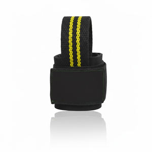 สายรัดข้อมือพยุงออกกำลังกาย,สายรัดยกผ้าฝ้ายแบบกำหนดได้เองสำหรับงานหนักโลโก้แบบพรีเมี่ยม - Product Image 2