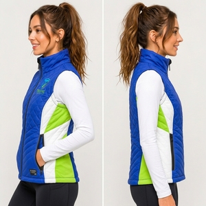 Chaleco Acolchado Impermeable de Punto Personalizado para Mujer, Cuello Alto Casual, Sin Mangas, Ajuste Holgado, Chaqueta Cálida de Invierno Reversible - Product Image 5
