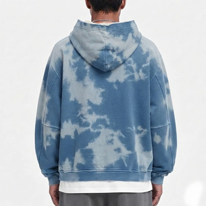 Sudadera con capucha para hombre, totalmente personalizada, con efecto desgastado por el sol, para uso casual, manga larga, corte holgado, nueva, elegante y a la moda. - Product Image 2