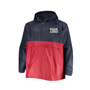 เสื้อแจ็คเก็ตกันลมแบบมีฮู้ด สีสันตัดกัน ทรงโอเวอร์ไซส์  ซิป ¼  ผ้าไมโครฟลีซน้ำหนักเบา กันน้ำ  โพลีเอสเตอร์  สำหรับทุกเพศ - Product Image 3