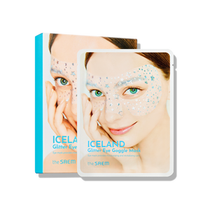 Mascarilla para Ojos The Saem Iceland Glitter, 10 Láminas de Mascarilla de Gel con Ácido Hialurónico - Product Image 1