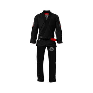 Uniformes de Jiu-Jitsu Brésilien (BJJ) avec broderie de logo personnalisée, cordons de serrage, bleu marine, 100% coton Ripstop 460g, unisexe, style pakistanais - Product Image 1