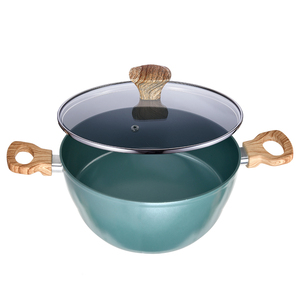 Ensemble de cuisson antiadhésif en marbre de qualité supérieure avec poêles, casseroles et couvercles en verre trempé, forgé et durable - Product Image 2