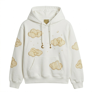 เสื้อฮู้ดดี้ผู้หญิงแบบสวมหัวพิมพ์โลโก้ตามสั่งขายดีที่สุด คุณภาพเยี่ยม ผ้าถักขนแกะ 100% ผ้าฝ้าย สไตล์สตรีทแวร์ - Product Image 1